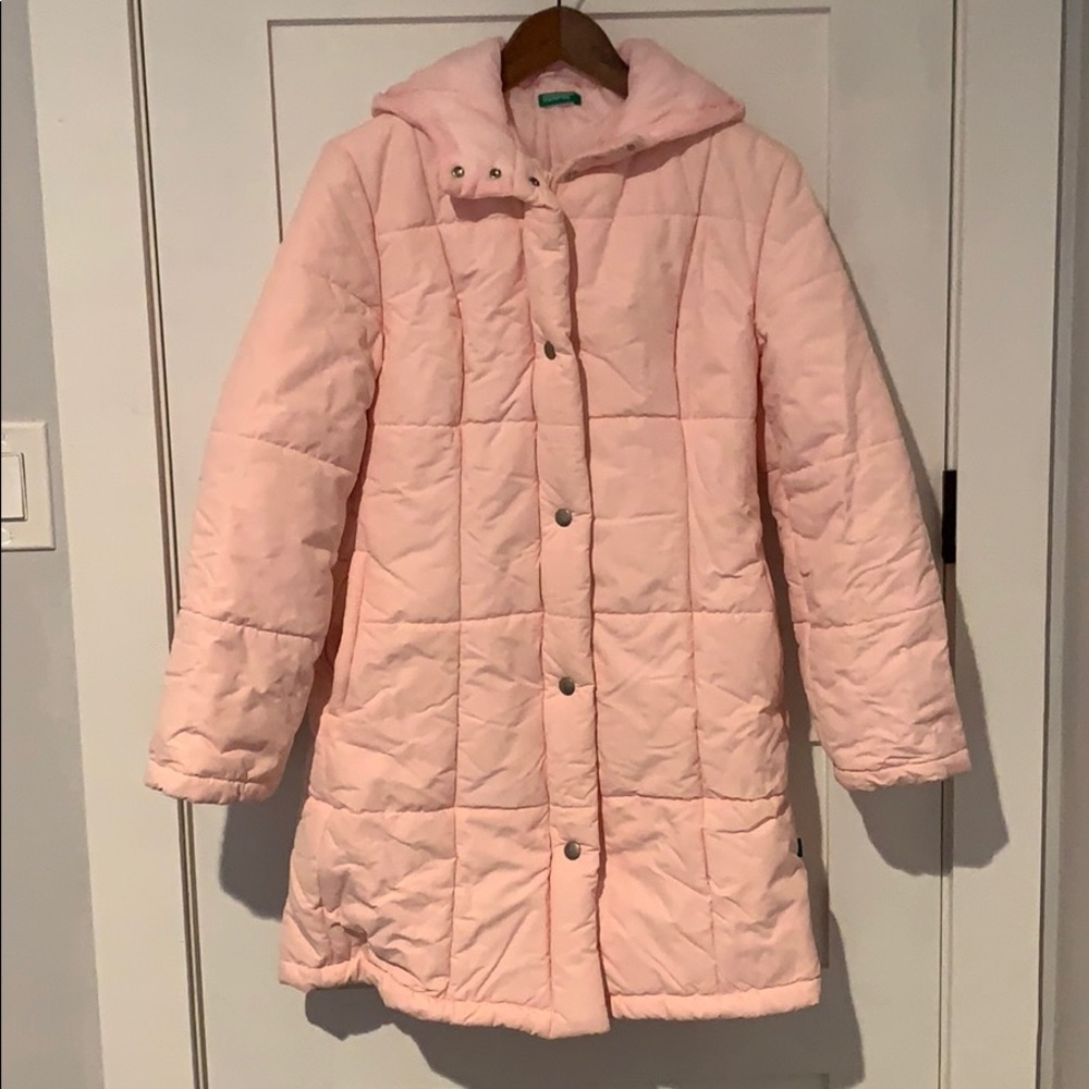 United Colors of Benetton pink puffer coat